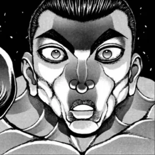 😑 Baki Hanma Baki มังงะ, อนิเมะ, ศิลปะการต่อสู้, ต่อสู้, มีกล้าม telegram sticker