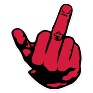 🖕 middle finger, offensive, gesture, insulting telegram sticker
