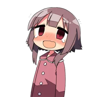 😳 anime, manga, kawaii, sad, crying, character telegram sticker