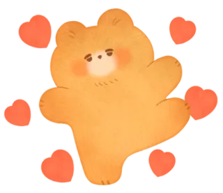 🌰 หมี, น่ารัก, สติกเกอร์, สัตว์, การ์ตูน whatsapp sticker