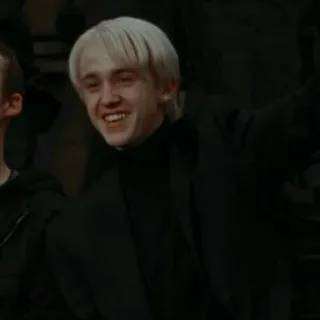 🐍 Draco Malfoy Harry Potter mago, magia, slytherin, escuela, hogwarts telegram sticker