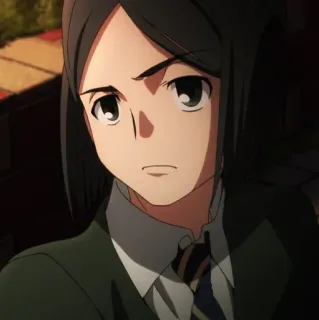 😕 Anime, Personagem, Retrato, Sério, Pessoa whatsapp sticker