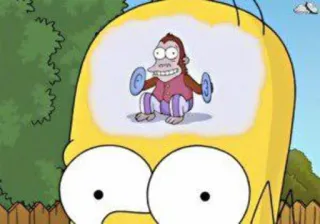 😧 Homer Simpson The Simpsons telegram sticker