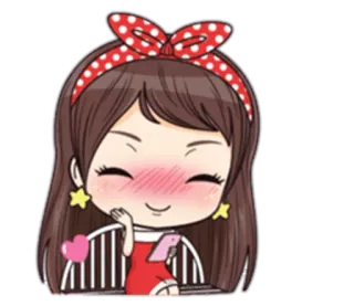 ☺️ Desenho animado, Garota, Fofo, Amor, Coração, Animação telegram sticker