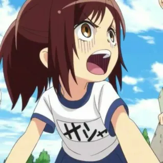 ⚔ ギャンシャ Anime, Garota, Brava, Japonês, Uniforme escolar telegram sticker
