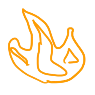 🔥 Chama, Fogo, Rabisco, Abstrato whatsapp sticker