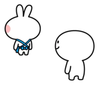 😞 Hase, Figur, Süß, Tiere, Kawaii telegram sticker