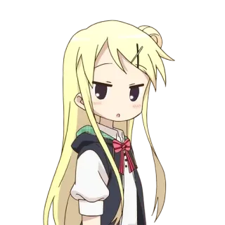😬 Anime, Personaggio, Ragazza, Cartone animato, Carino telegram sticker