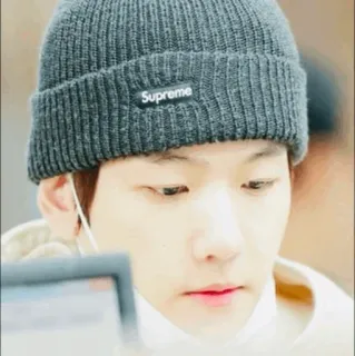 🌻 Supreme 사람, 모자, 비니, 의류, 패션 telegram sticker
