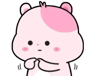 🙄 süß, Hamster, Cartoon, Tier, kawaii, Aufkleber whatsapp sticker