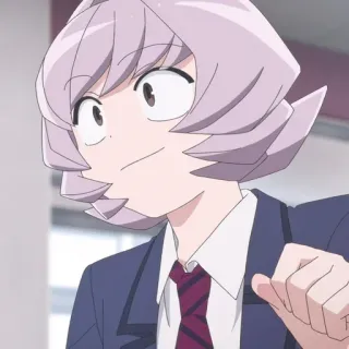 🙂 アニメ, 制服, 漫画, まんが, 学生, ショートヘア telegram sticker