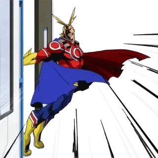 😎 All Might My Hero Academia Anime, Superhéroe, Personaje, My Hero Academia telegram sticker