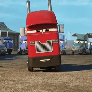 😁 Mack Cars camion, dessin animé, pixar, disney, voiture, véhicule, animé telegram sticker