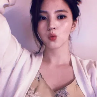 🍎 Selfie, Femme, Portrait, Décontracté, Asiatique, Actrice whatsapp sticker