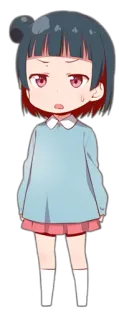 👀 anime, girl, cute, character, cartoon telegram sticker