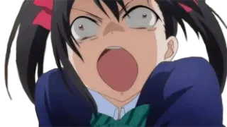 😡 Nico Yazawa Love Live! anime, scared, shocked, surprised, nico yazawa, love live telegram sticker