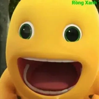 🎗 Rồng Xanh gelb, Cartoon, Figur, Monster telegram sticker