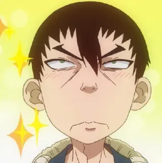 💈 Anime, Dr. Stone, Kohaku, Cartoon, Lustig telegram sticker