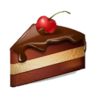 🍰 tarta, postre, chocolate, comida, dulce, antojo telegram sticker