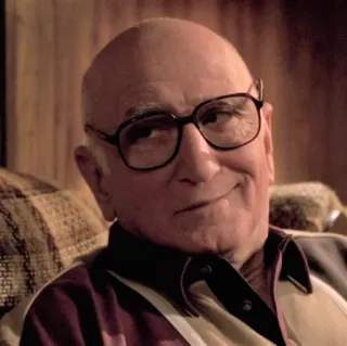 😈 Junior Soprano The Sopranos เก่า, ผู้ชาย, ทีวี, ตัวละคร, แว่นตา telegram sticker