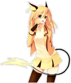 🐭 Raichu Pokemon Аниме, Покемон, Райчу, Мило, Девушка, Фанарт telegram sticker