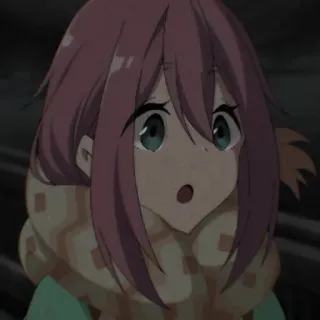 🐝 Nadeshiko Kagamihara Yuru Camp Anime, süß, Draußen, Mädchen, Camping, Porträt telegram sticker