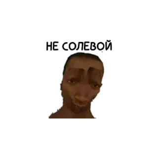 😄 НЕ СОЛЕВОЙ Meme, Internet Meme, Lustig, Humor whatsapp sticker