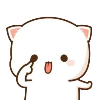 😜 cat, tongue, cute, sticker, emoji, animal whatsapp sticker