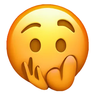 🥑 Emoji, Faccia, Pensando, Pensieroso, Contemplativo, Dubbioso telegram sticker