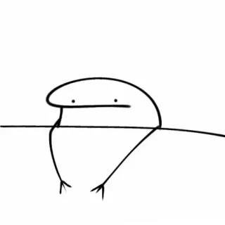 😣 Blob, Bonhomme allumette, Simple, Minimaliste, Dessin, Personnage telegram sticker