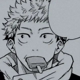 🌫 Yuji Itadori Jujutsu Kaisen anime, manga, jujutsu kaisen, yuji itadori, character whatsapp sticker