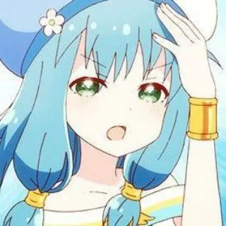 💙 Anime, Gadis, Lucu, Kartun, Ilustrasi telegram sticker