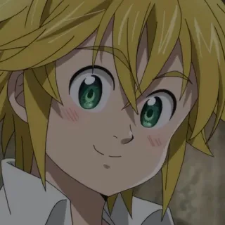 🙂 Meliodas The Seven Deadly Sins Аниме, Мелиодас, Семь Смертных Грехов, улыбающийся, милый telegram sticker