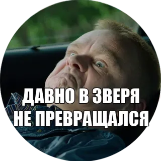 😾 ДАВНО В ЗВЕРЯ НЕ ПРЕВРАЩАЛСЯ telegram sticker