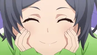 ❤️ Anime, Süß, Lächelnd, Mädchen, Glücklich, Charakter whatsapp sticker