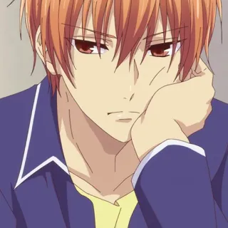 🐱 Kyo Sohma Fruits Basket anime, kyo sohma, fruits basket, manga, character telegram sticker