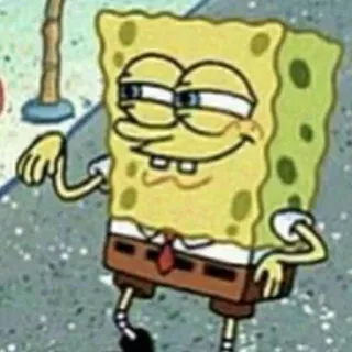 🥢 Spongebob spongebob, cartoon, meme, funny whatsapp sticker