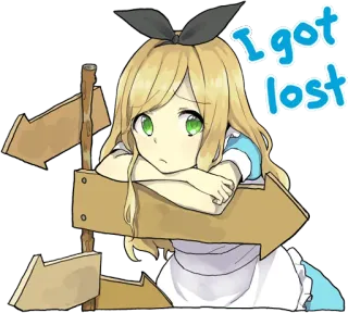 Pom's Alice ENG :: @line_stickers telegram stickers