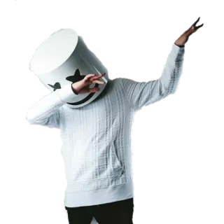 🤪 Marshmello music, dj, electronic music, helmet, marshmello telegram sticker