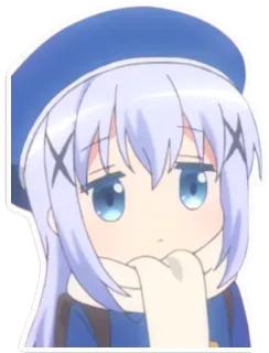 😐 Anime, Cô gái, Dễ thương, Chibi, Hình dán telegram sticker