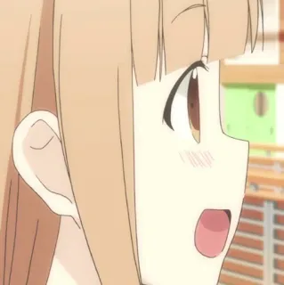 🥕 Anime, Mädchen, schockiert, überrascht, Animation, süß, Cartoon whatsapp sticker