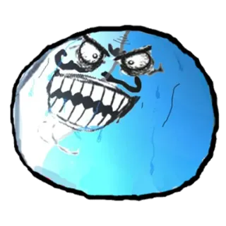 😁 Meme, Trollface, Engraçado, Internet, Expressão, Quadrinho, Humor telegram sticker