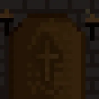 π cross, religion, door, pixel art telegram sticker