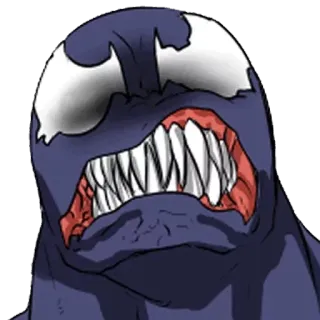 😖 Venom Venom, Marvel, Symbiont, Monster, Comicfigur telegram sticker