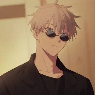 😒 anime, sunglasses, portrait, man whatsapp sticker