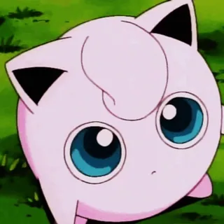 😠 Jigglypuff Pokemon โปเกมอน, น่ารัก, สีชมพู, จิกลิพัฟ, อนิเมะ telegram sticker