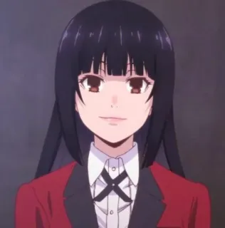 👅 Yumeko Jabami Kakegurui anime, girl, kakegurui, yumeko jabami, character telegram sticker