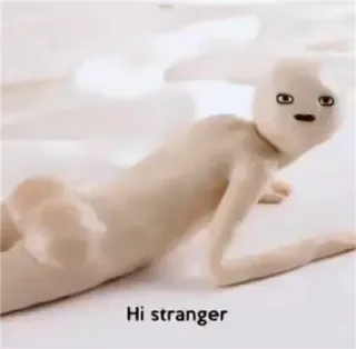 😂 Stranger Hi Stranger Hi stranger whatsapp sticker