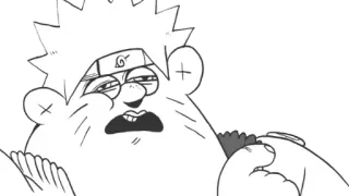 😕 Naruto naruto, anime, manga, cartoon, funny, offensive gesture telegram sticker