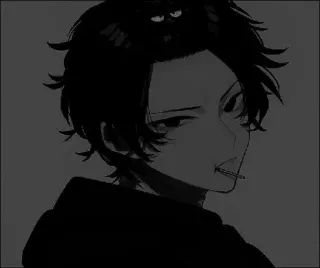⬛ 动漫, 漫画, 卡通, Emo, 棒棒糖 telegram sticker